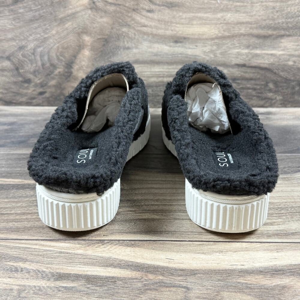 NIB SOUL Naturalizer 8.5W Truly Cozy Faux Fur Lined Comfort Sneaker Clog Grey - Picture 5 of 11